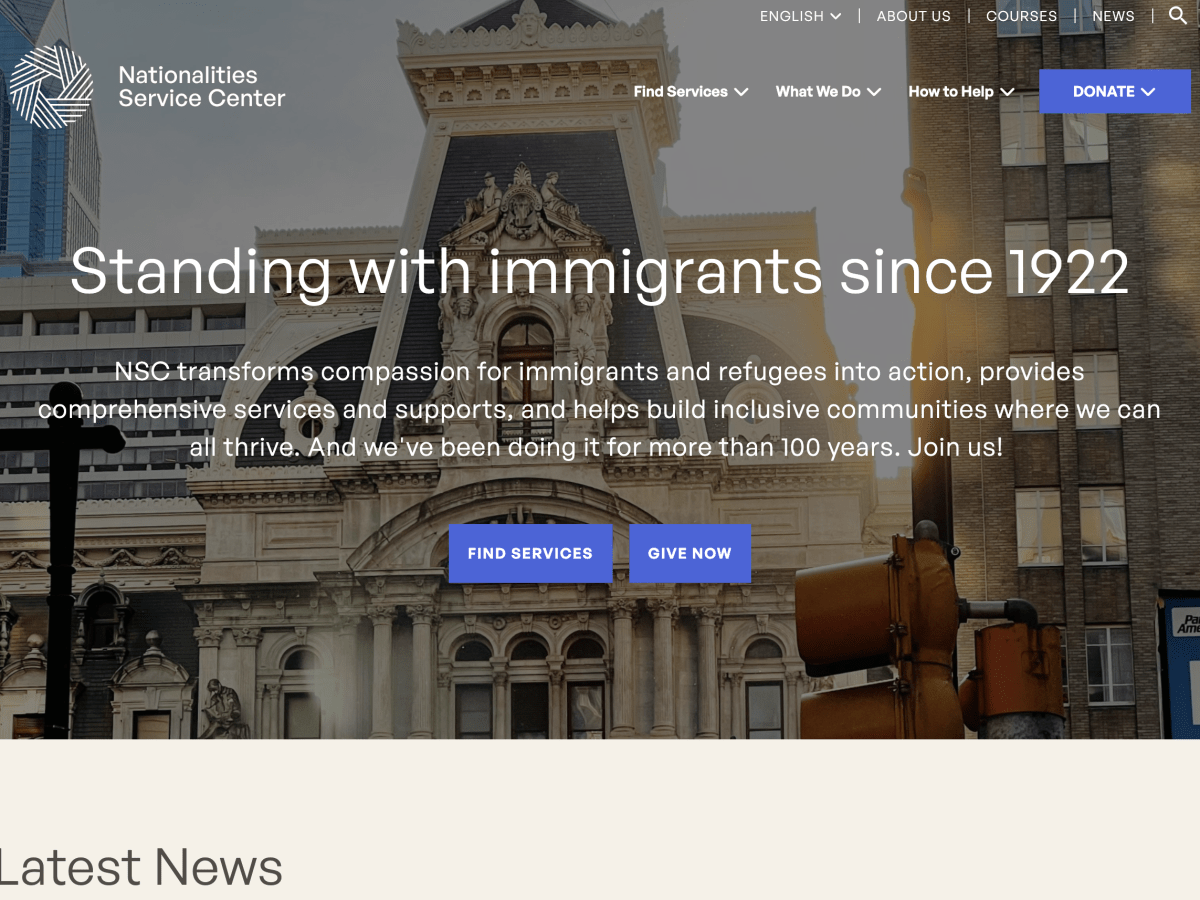 Redesign of Immigrant and Refugee Services Nonprofit&nbsp;Website